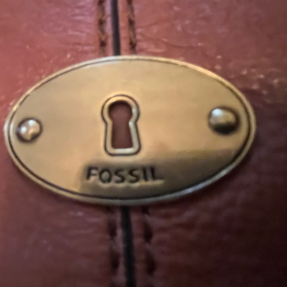 Vintage Fossil VRI Reissue Crossbody Flap Saddle Bag Brown Leather